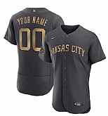 Customized Men's Kansas City Royals Active Player Charcoal 2022 All-Star Flex Base Stitched Jersey,baseball caps,new era cap wholesale,wholesale hats
